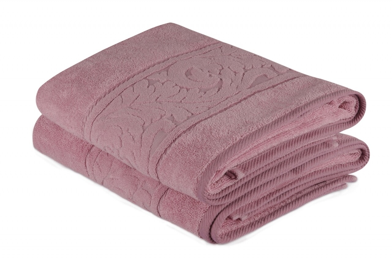 Set 2 prosoape de baie 70x140 cm, 100% bumbac, Hobby, Sultan Rose - imagine 7